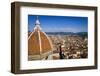 The Duomo dome from Giotto's Bell Tower, Florence, Tuscany, Italy-Russ Bishop-Framed Photographic Print