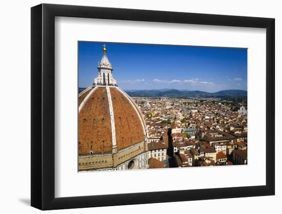 The Duomo dome from Giotto's Bell Tower, Florence, Tuscany, Italy-Russ Bishop-Framed Photographic Print