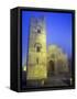 The Duomo in Fog at Dusk, Erice, Sicily, Italy, Europe-Stuart Black-Framed Stretched Canvas