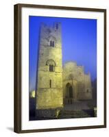 The Duomo in Fog at Dusk, Erice, Sicily, Italy, Europe-Stuart Black-Framed Photographic Print