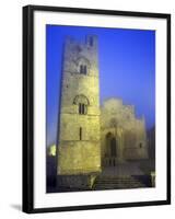 The Duomo in Fog at Dusk, Erice, Sicily, Italy, Europe-Stuart Black-Framed Photographic Print