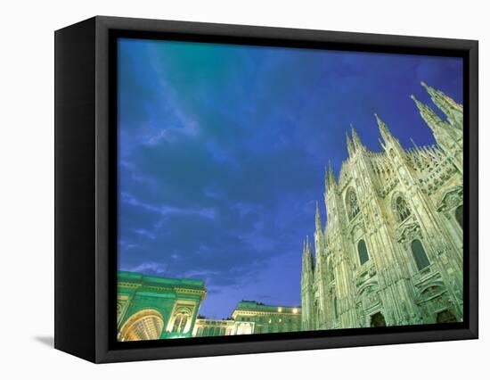 The Duomo, Lombardia, Milan, Italy-Walter Bibikow-Framed Stretched Canvas