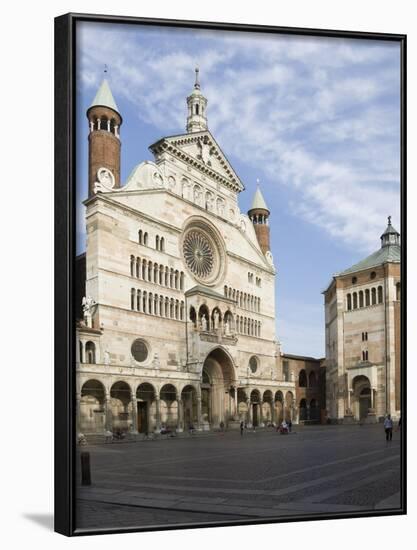 The Duomo Santa Maria Assunta and Battistero, Cremona, Lombardy, Italy, Europe-James Emmerson-Framed Photographic Print