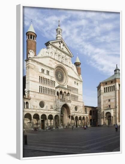 The Duomo Santa Maria Assunta and Battistero, Cremona, Lombardy, Italy, Europe-James Emmerson-Framed Photographic Print