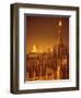 The Duomo Topped by an Illuminated Statue of the "Madonnina", Milan, Italy-Ralph Crane-Framed Photographic Print