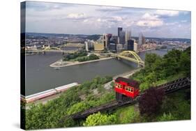 The Duquesne Incline, Pittsburgh, Pennsylvania-George Oze-Stretched Canvas