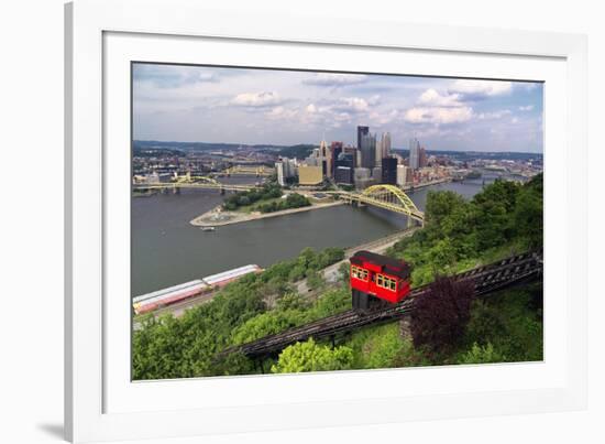 The Duquesne Incline, Pittsburgh, Pennsylvania-George Oze-Framed Photographic Print