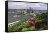 The Duquesne Incline, Pittsburgh, Pennsylvania-George Oze-Framed Stretched Canvas