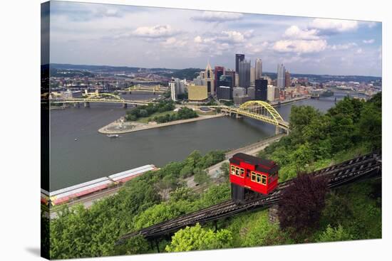 The Duquesne Incline, Pittsburgh, Pennsylvania-George Oze-Stretched Canvas