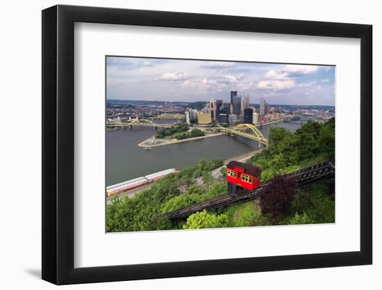 The Duquesne Incline, Pittsburgh, Pennsylvania-George Oze-Framed Photographic Print