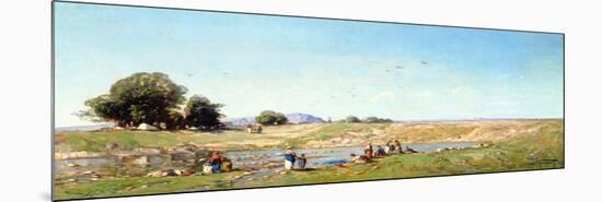 The Durance Valley, 1867-Paul Camille Guigou-Mounted Giclee Print