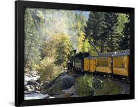 The Durango & Silverton Narrow Gauge Railroad, Colorado, USA-Cindy Miller Hopkins-Framed Photographic Print