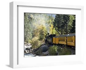 The Durango & Silverton Narrow Gauge Railroad, Colorado, USA-Cindy Miller Hopkins-Framed Photographic Print