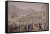 The Durbar-Khaneh of Shah Shoojah-Ool-Moolk, at Caubul, from "Sketches in Afghaunistan"-James Atkinson-Framed Stretched Canvas