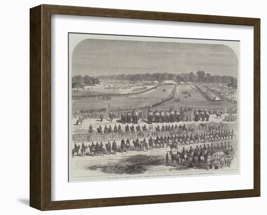 The Durbar, or Assembly of Native Princes and Nobles, Convened by Sir John Lawrence at Lahore-null-Framed Giclee Print