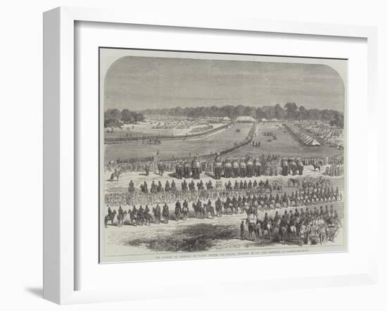 The Durbar, or Assembly of Native Princes and Nobles, Convened by Sir John Lawrence at Lahore-null-Framed Giclee Print