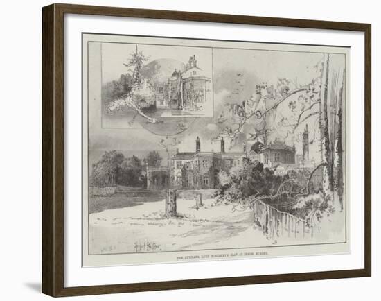 The Durdans, Lord Rosebery's Seat at Epsom, Surrey-Herbert Railton-Framed Giclee Print