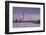 The Dusseldorf Skyline at Dusk, Dusseldorf, North Rhine-Westphalia, Germany, Europe-Julian Elliott-Framed Photographic Print