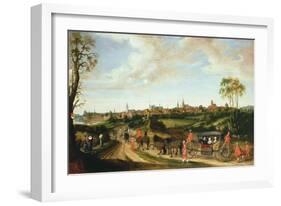 The Dutch Envoy Adriaan Pauw Arriving at Munster, 1648-Gerard ter Borch-Framed Giclee Print