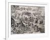 The Dutch Fleet Attack the Spanish Fortress of Gratiosa on Gran Canaria-Theodore de Bry-Framed Giclee Print