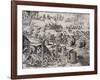 The Dutch Fleet Attack the Spanish Fortress of Gratiosa on Gran Canaria-Theodore de Bry-Framed Giclee Print