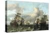 The Dutch Fleet of the India Company, 1675-Ludolf Backhuysen-Stretched Canvas