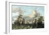 The Dutch Fleet of the India Company, 1675-Ludolf Backhuysen-Framed Giclee Print