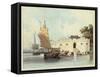 The Dutch Folly Fort off Canton-George Chinnery-Framed Stretched Canvas