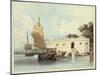 The Dutch Folly Fort off Canton-George Chinnery-Mounted Giclee Print