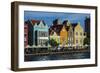 The Dutch Houses at Sint Annabaai in Willemstad, UNESCO Site, Curacao, ABC Is, Netherlands Antilles-Michael Runkel-Framed Photographic Print