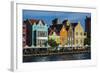 The Dutch Houses at Sint Annabaai in Willemstad, UNESCO Site, Curacao, ABC Is, Netherlands Antilles-Michael Runkel-Framed Photographic Print