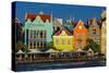 The Dutch Houses at Sint Annabaai in Willemstad, UNESCO Site, Curacao, ABC Is, Netherlands Antilles-Michael Runkel-Stretched Canvas