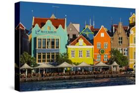 The Dutch Houses at Sint Annabaai in Willemstad, UNESCO Site, Curacao, ABC Is, Netherlands Antilles-Michael Runkel-Stretched Canvas