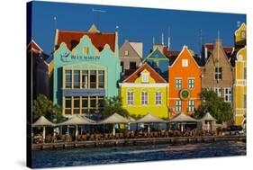 The Dutch Houses at Sint Annabaai in Willemstad, UNESCO Site, Curacao, ABC Is, Netherlands Antilles-Michael Runkel-Stretched Canvas