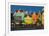 The Dutch Houses at Sint Annabaai in Willemstad, UNESCO Site, Curacao, ABC Is, Netherlands Antilles-Michael Runkel-Framed Photographic Print