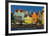 The Dutch Houses at Sint Annabaai in Willemstad, UNESCO Site, Curacao, ABC Is, Netherlands Antilles-Michael Runkel-Framed Photographic Print