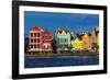 The Dutch Houses at Sint Annabaai in Willemstad, UNESCO Site, Curacao, ABC Is, Netherlands Antilles-Michael Runkel-Framed Photographic Print