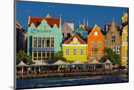 The Dutch Houses at Sint Annabaai in Willemstad, UNESCO Site, Curacao, ABC Is, Netherlands Antilles-Michael Runkel-Mounted Photographic Print