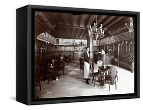 The Dutch Room at the Hotel Manhattan, 1902-Byron Company-Framed Stretched Canvas
