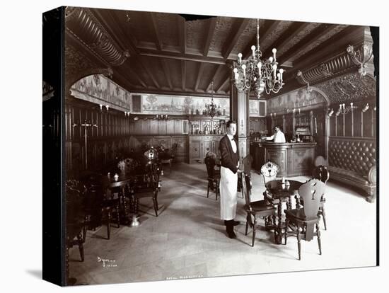 The Dutch Room at the Hotel Manhattan, 1902-Byron Company-Stretched Canvas