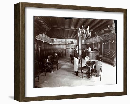 The Dutch Room at the Hotel Manhattan, 1902-Byron Company-Framed Giclee Print