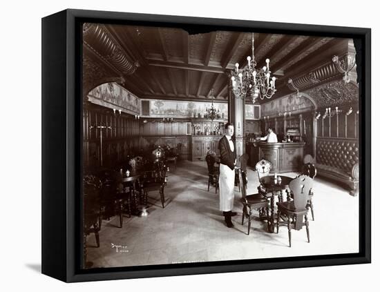 The Dutch Room at the Hotel Manhattan, 1902-Byron Company-Framed Stretched Canvas
