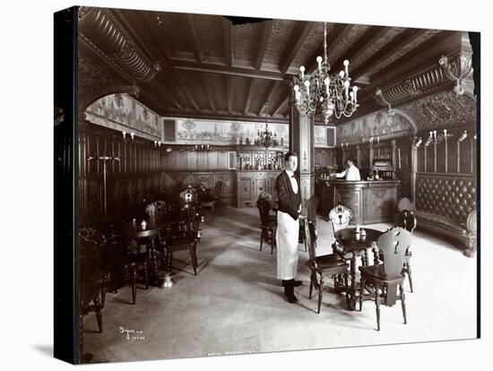 The Dutch Room at the Hotel Manhattan, 1902-Byron Company-Stretched Canvas