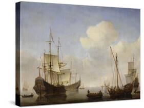 The Dutch Squadron at the West African Coast, 1660s-Willem Van De Velde The Younger-Stretched Canvas