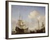 The Dutch Squadron at the West African Coast, 1660s-Willem Van De Velde The Younger-Framed Giclee Print