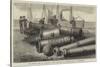 The Dutch War in Sumatra, Guns Captured at Acheen Lying at Rotterdam-null-Stretched Canvas
