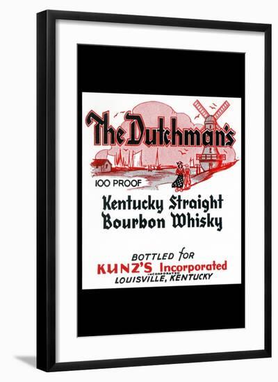 The Dutchman's Kentucky Straight Bourbon Whiskey-null-Framed Art Print