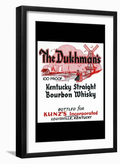 The Dutchman's Kentucky Straight Bourbon Whiskey-null-Framed Art Print