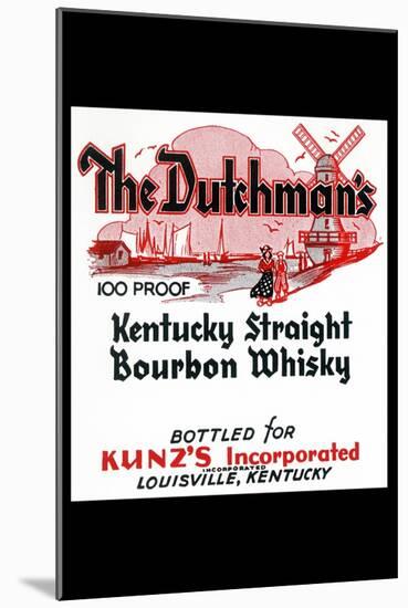 The Dutchman's Kentucky Straight Bourbon Whiskey-null-Mounted Art Print