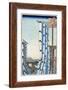 The Dyers' District in Kanda (One Hundred Famous Views of Ed), 1856-1858-Utagawa Hiroshige-Framed Giclee Print